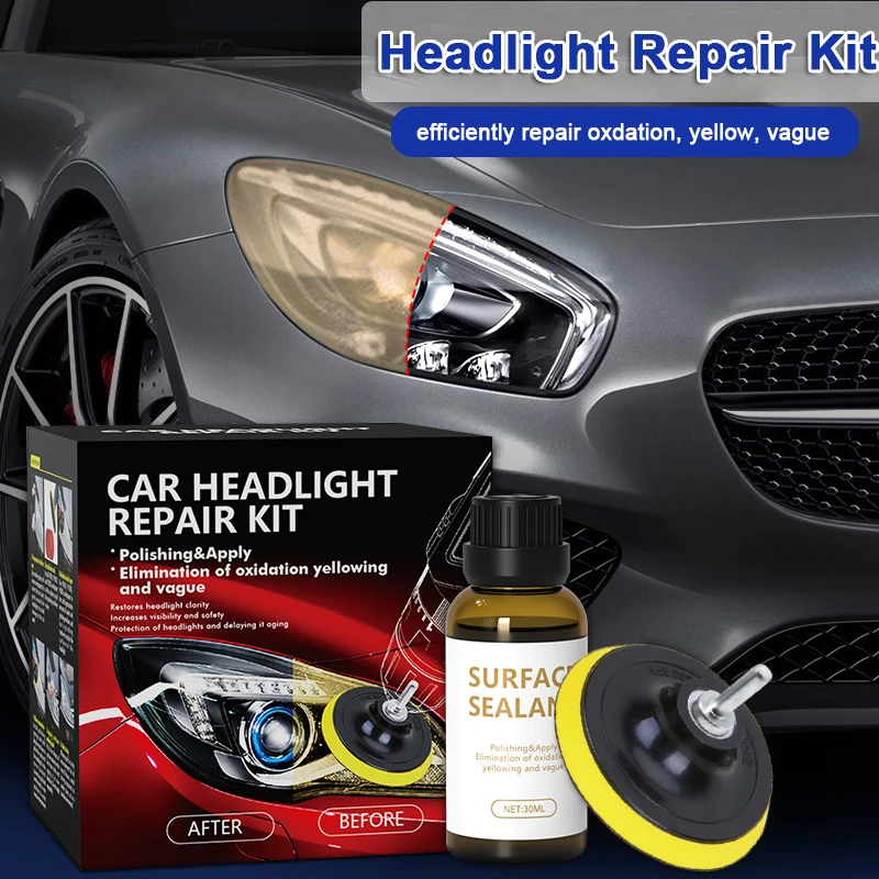 Скидка Набор для ремонта автомобильных фар, ремонтные линзы желтого цвета для ремонта царапин Купить Набор для ремонта автомобильных фар, ремонтные линзы желтого цвета для ремонта царапин