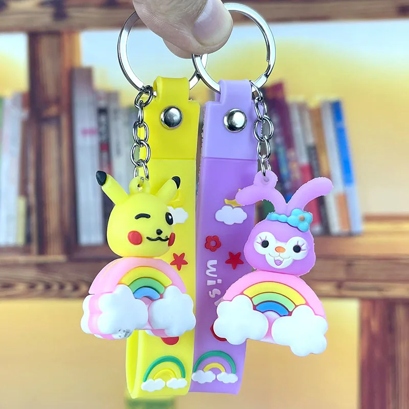 

Cinnamoroll Bag Pendant Sanrio Kawaii Anime Pikachu Cute Cartoon Character Girly Heart Personality Keychain Toy for Girls