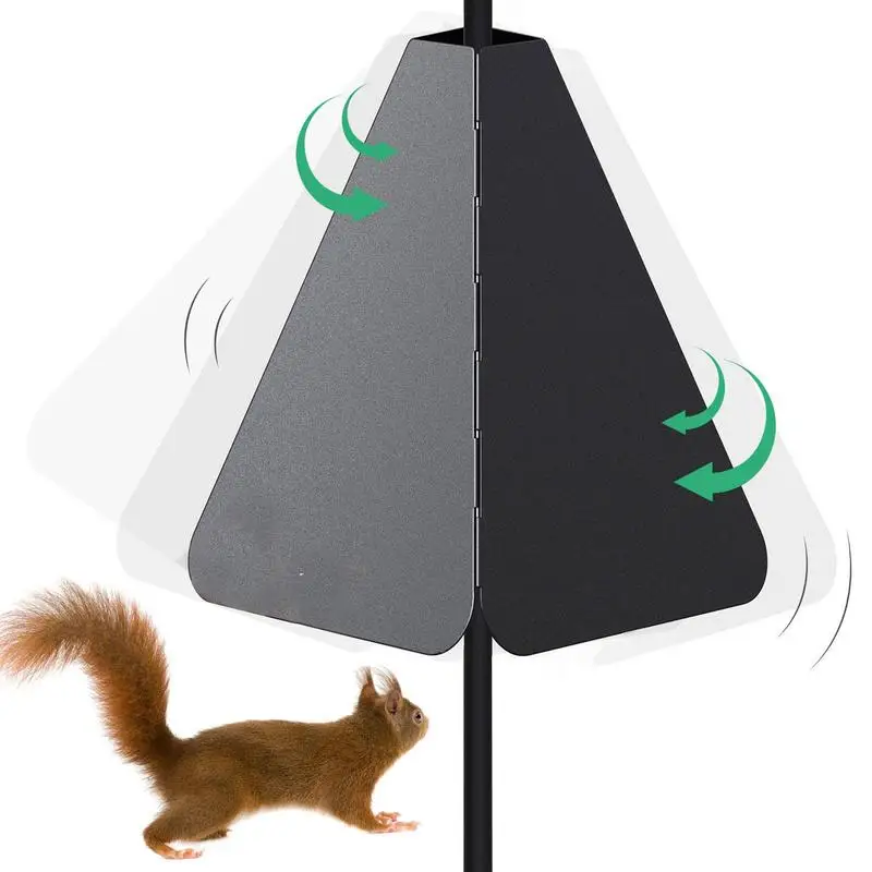 

Squirrel Guard Double Defense Squirrel Stopper Tilt And Anti Squirrel Device Outdoor Bird Feeder Accessories For Bird Houses