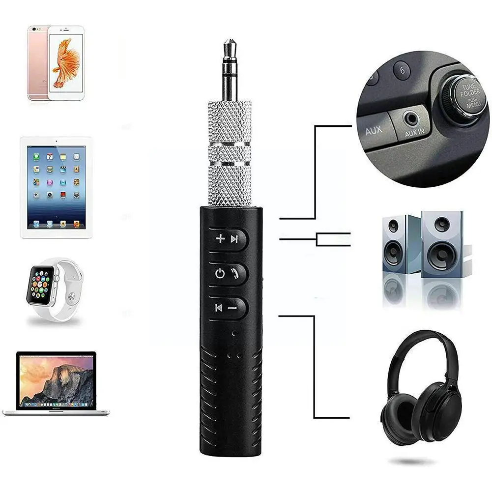 

Wireless Bluetooth 5.0 Receiver Transmitter Adapter 3.5mm Jack For Car Music Audio Aux A2dp Headphone Reciever Handsfree S5D7