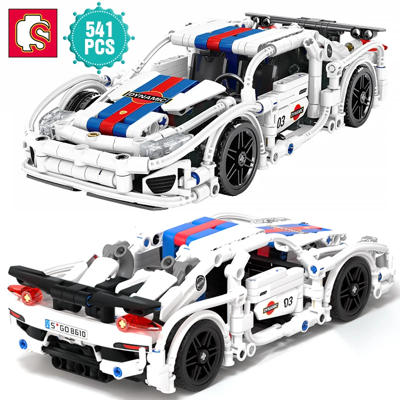 

Technical High Tech Supercar Model Building Blocks 1:16 Scale Racing Car DIY Bricks Construction Toys for Boys Age 6 - 16