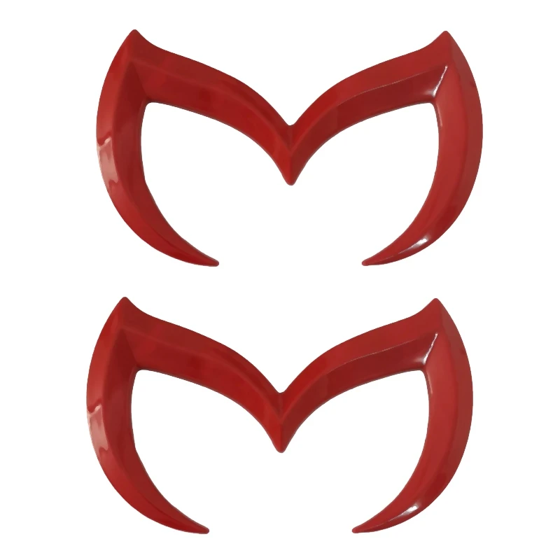 

Значок с логотипом «Red Evil M», наклейка для Mazda, наклейка на заднюю панель автомобиля, 2 шт., декоративные аксессуары