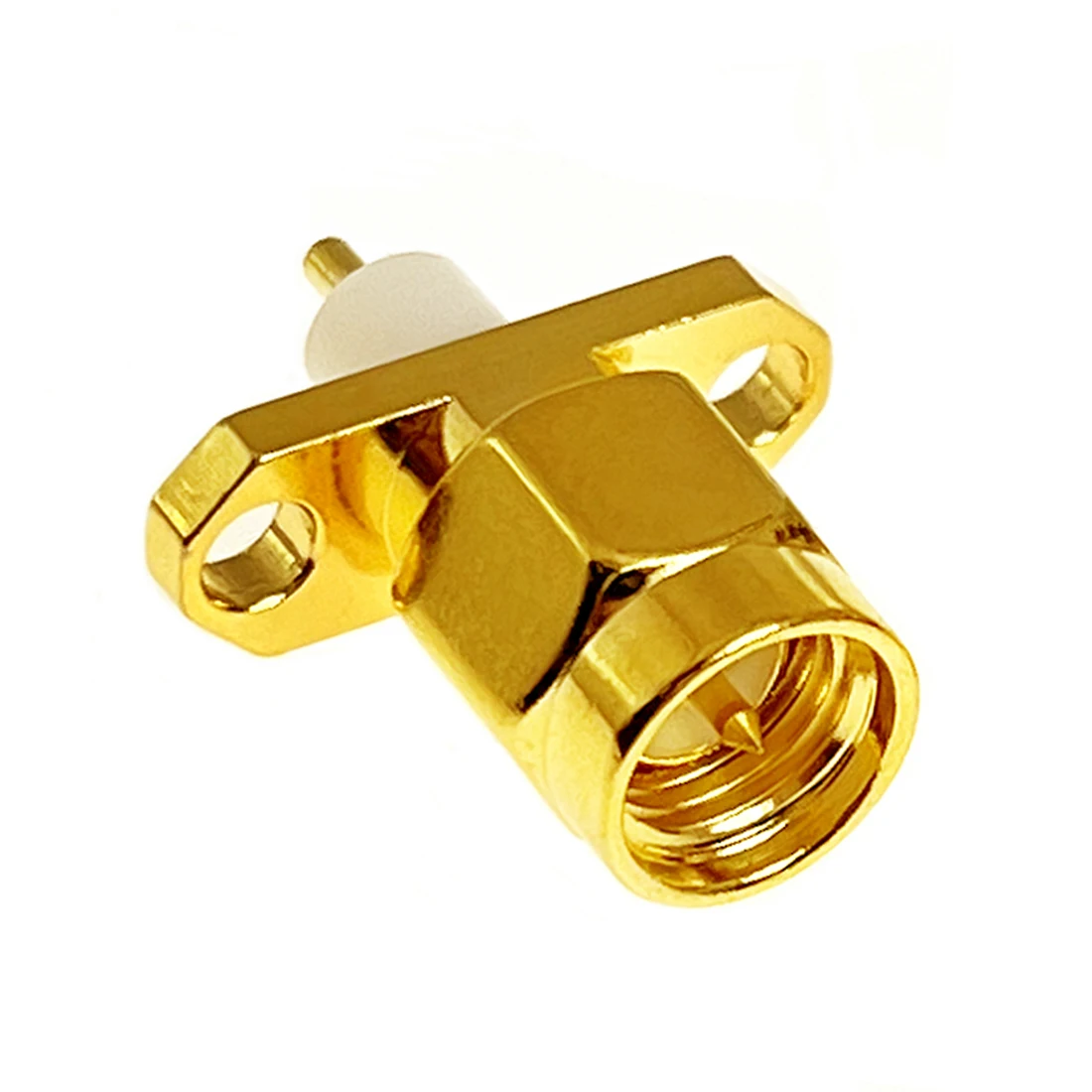 

1pc NEW SMA Male Plug RF Coax Connector Panel Mount Solder Post Straight Insulator Long 4mm Goldplated Wholesale