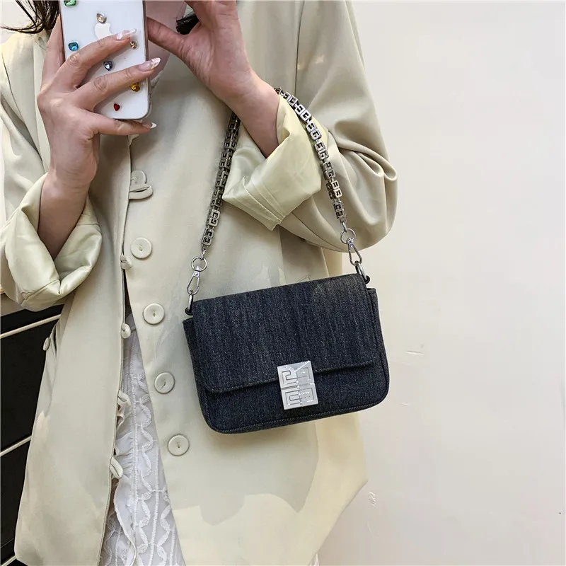 2023 New Fashion Shoulder Bag Luxury Handbag Top Brand Women Bag Quality PU Leather Messenger Bag Chain Handbag Small Square Bag