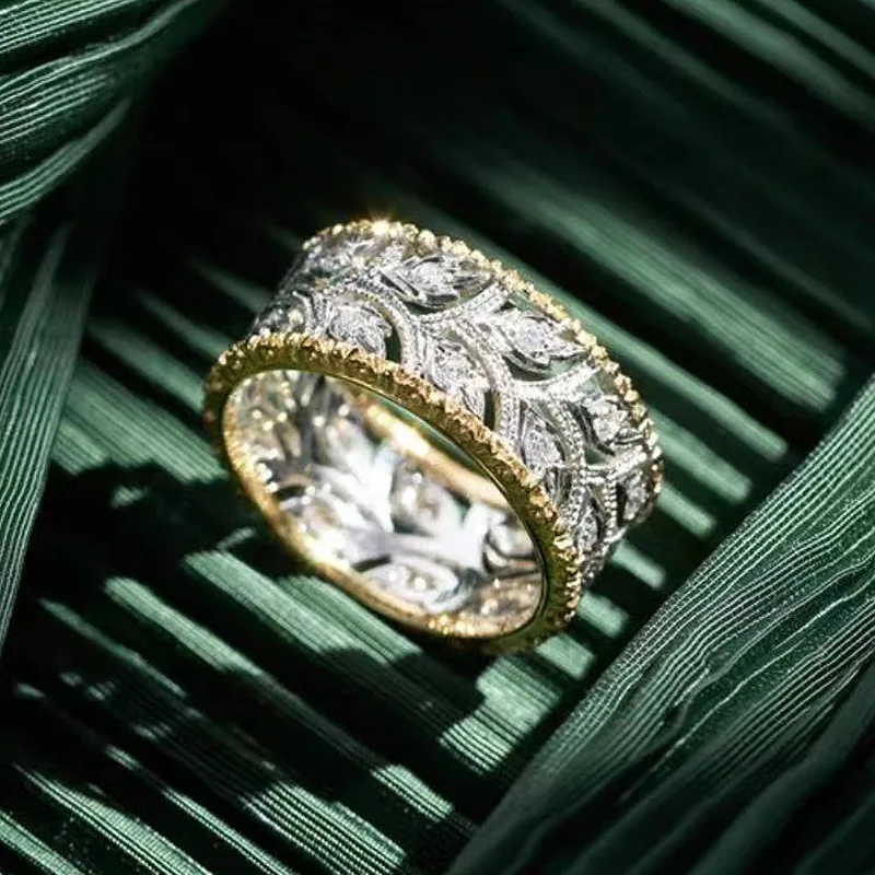 Винтажное модное кольцо в викторианском стиле эпохи из серебра 925 пробы с