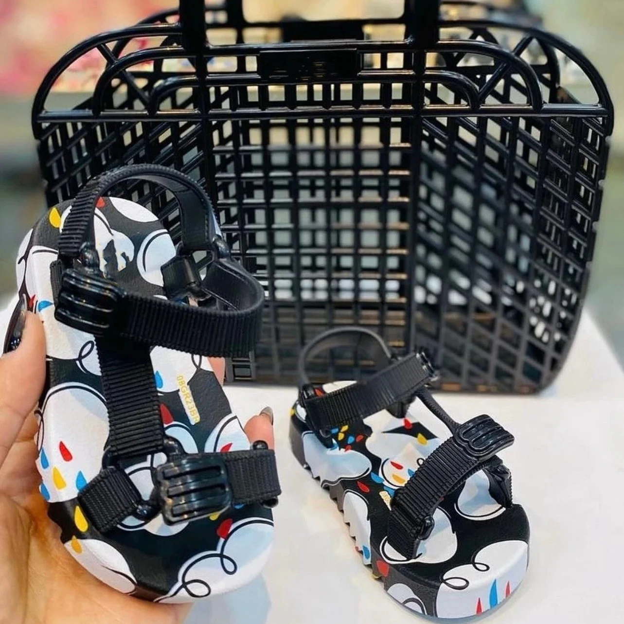 Сандалии с принтом для мужчин и женщин повседневная плетеная Летняя обувь в