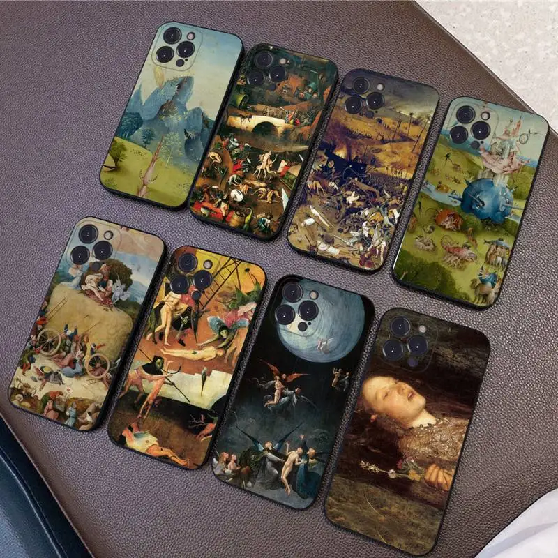 

Hieronymus Bosch Phone Case Silicone Soft for iphone 14 13 12 11 Pro Mini XS MAX 8 7 6 Plus X XS XR Cover