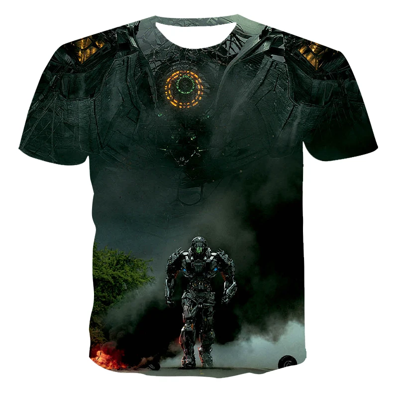 

Fashion Summer Men Tshirt Mecha 3D Printing Men's T-Shirt Breathable Streetwear Skull Printing Casual T Shirt Men XXS-6XL