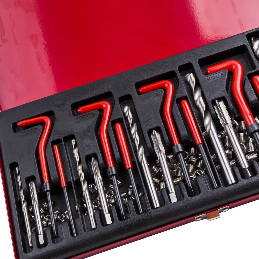 Набор для ремонта резьбы в полоску 1/4 дюйма M5 M6 M8 M10 M12 1/2