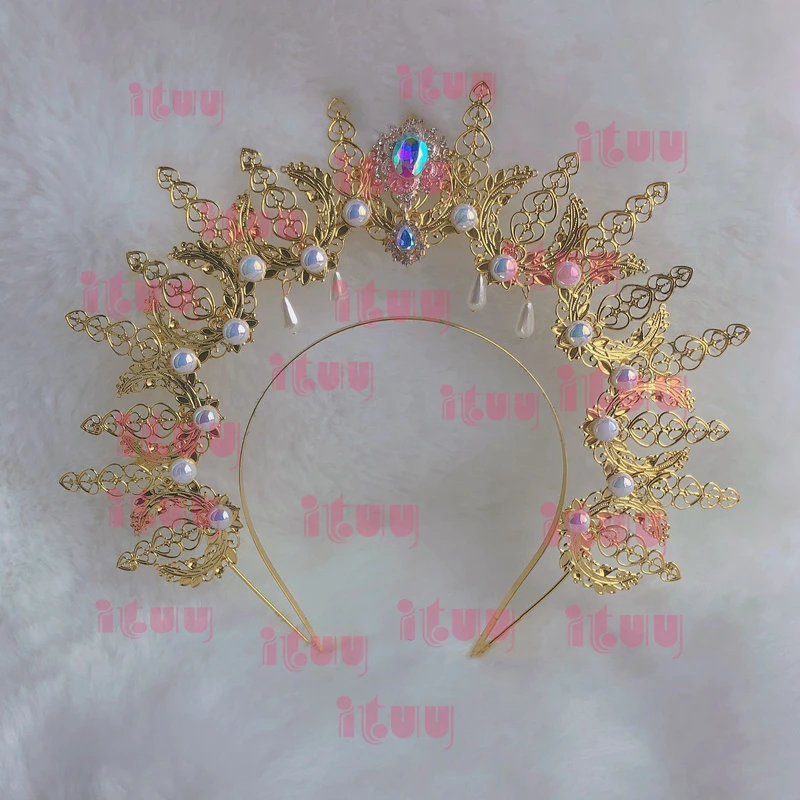 Готическая тиара в стиле &quotЛолита&quot &quotАнгел&quot головной убор королева Анна