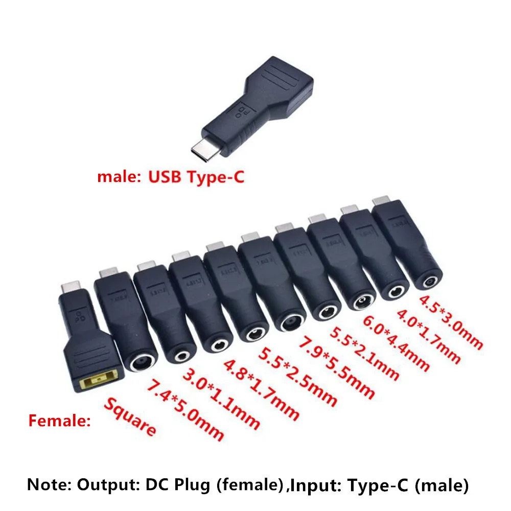 Переходник PD для подключения к порту USB Type-C папа-7 4x5 0 мм 4 5x3 5 5x2 мама ноутбука