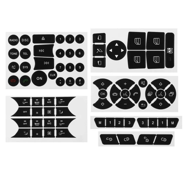 

Автомобильный кондиционер, управление переменным током, радиоприборная панель, кнопка, ремонтная наклейка, наклейка для Mercedes-Benz W204 C300 2007-2014