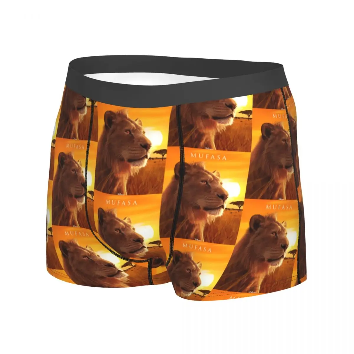 Фото Mufasa The Lion King Нижнее белье Мужские трусы на заказ DIY Дышащий багажник Модные трусы-боксеры больших размеров №2