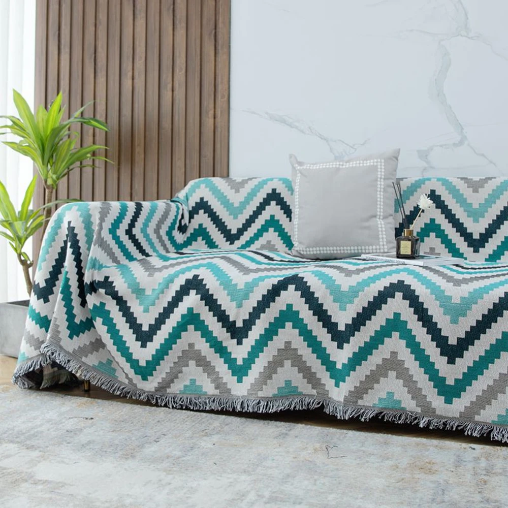 

Geometric Blanket Aztec Sofa Cover Stylish Nordic Bedspreads Reversible Throw Blankets for Couch Floor Rug Koce Home Decoration