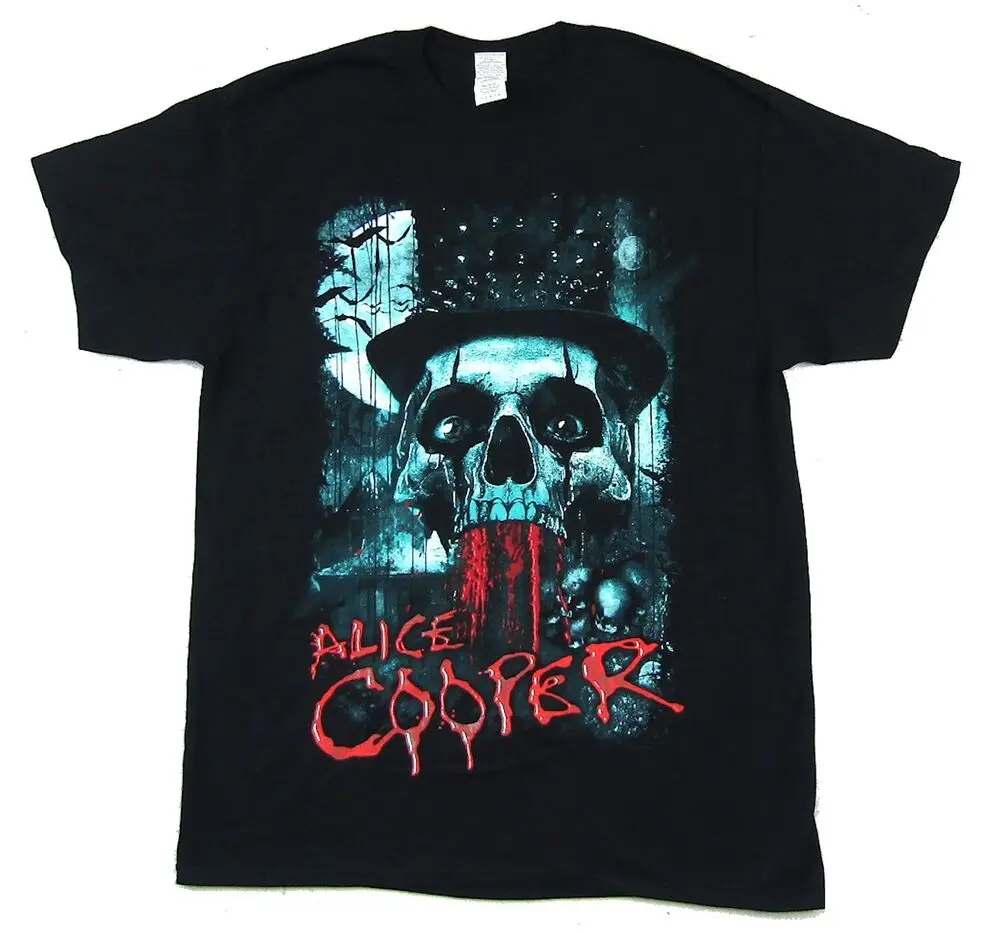

Alice Cooper Spend The Night Skull Black T Shirt New Merch