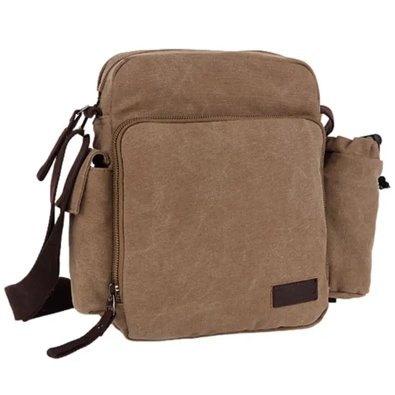 

Canvas Messenger Bag Small Crossbody Bag For MenShoulder Crossbody Messenger Bag For Phone Tablet School Work Business