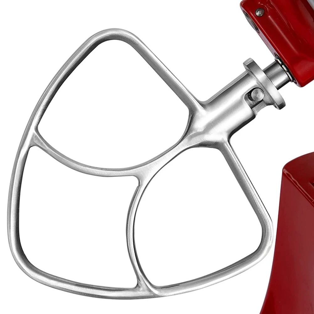 Плоская мешалка из нержавеющей стали для миксера 4 5-5 кварт с наклонной головкой