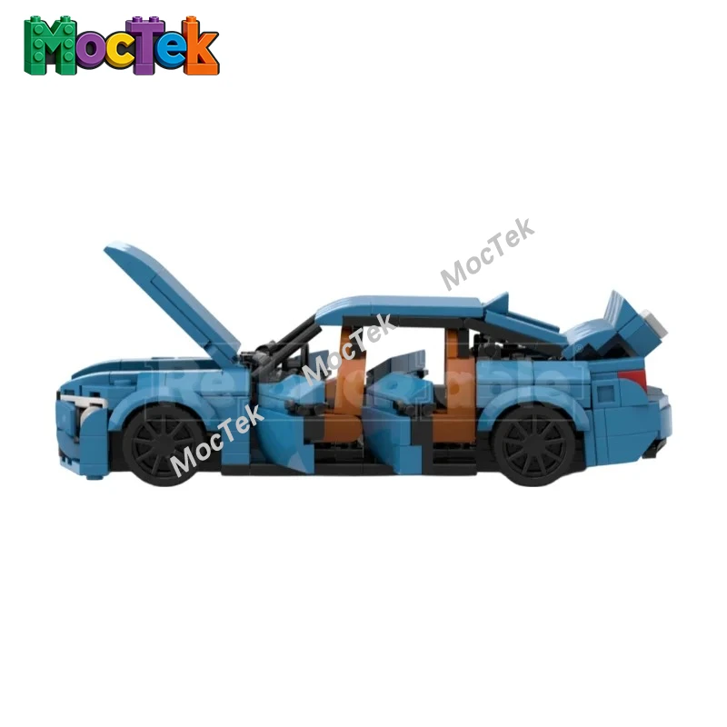 Фото Конструктор V8 Power Street Racing Car: Модель роскошного спортивного автомобиля, подарок для коллекционеров и любителей автомобилей, 493 детали №4