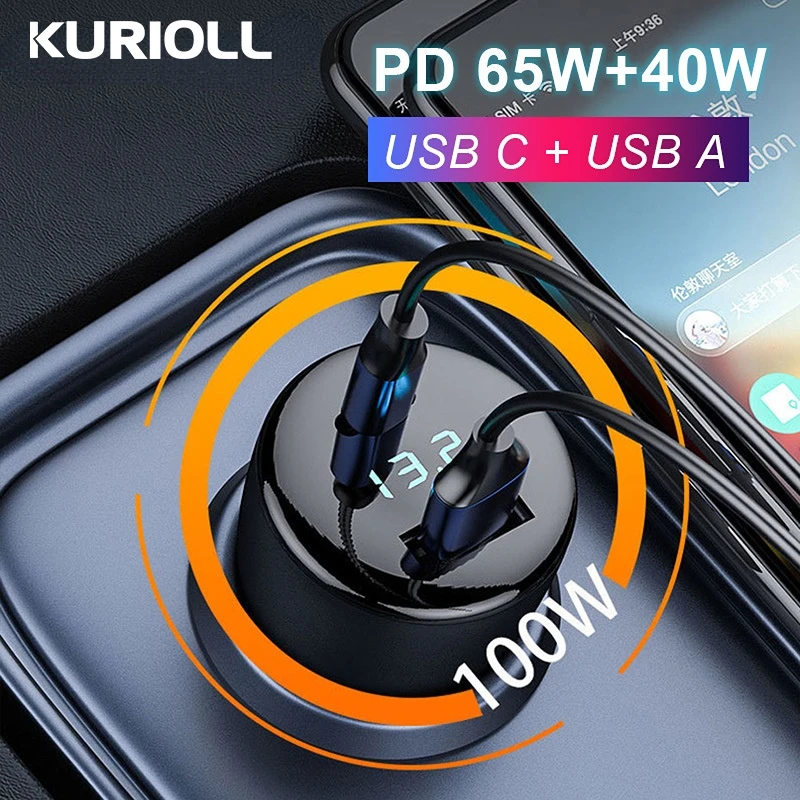 

Car Fast Charger Quick Charge 4.0 3.0 USB Type C Fast Charging Phone Charger in Car For Samsung Xiaomi iPhone 12 USB C Cargador