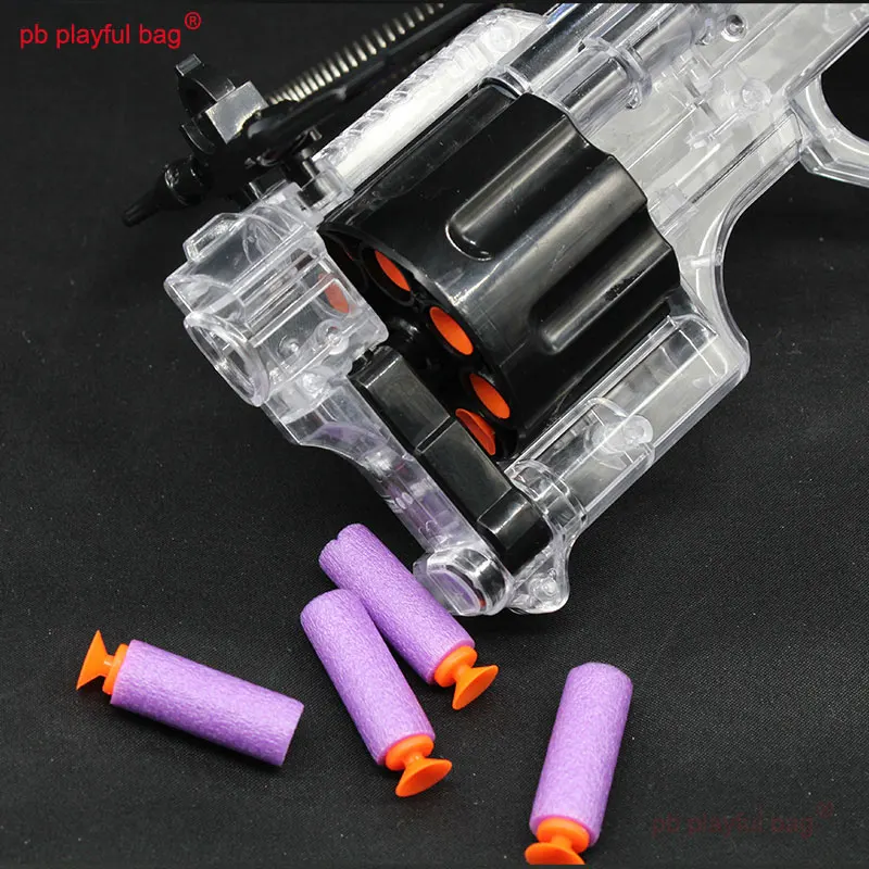PB Игривая сумка Наружные спортивные мягкие пули Прозрачные аксессуары для игрушек лук и арбалет Взаимодействующие подарки QG389