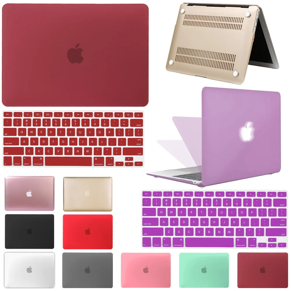 Laptop Case for Macbook Air 13 A2179 A2337 Touch Bar/ID,M1 Chip Air Pro Retina 11 12 13 15 Inch A2338 Hard Case + Keyboard Cover