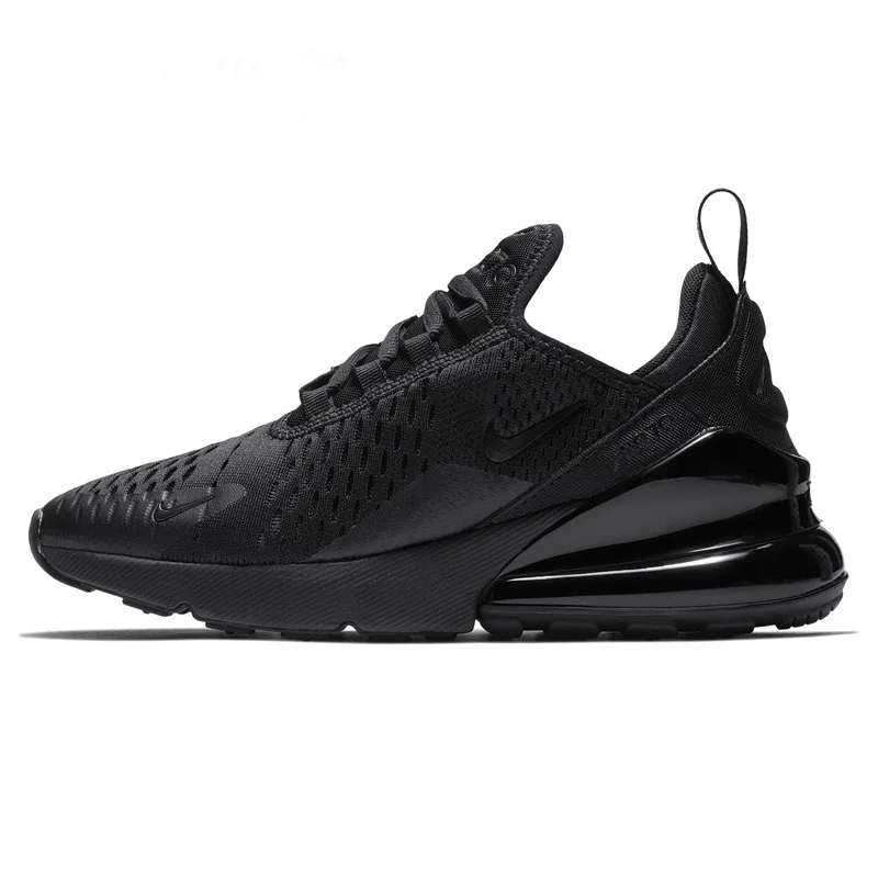 Nike Air Max 270, женские и мужские кроссовки, тройные черные кроссовки ...
