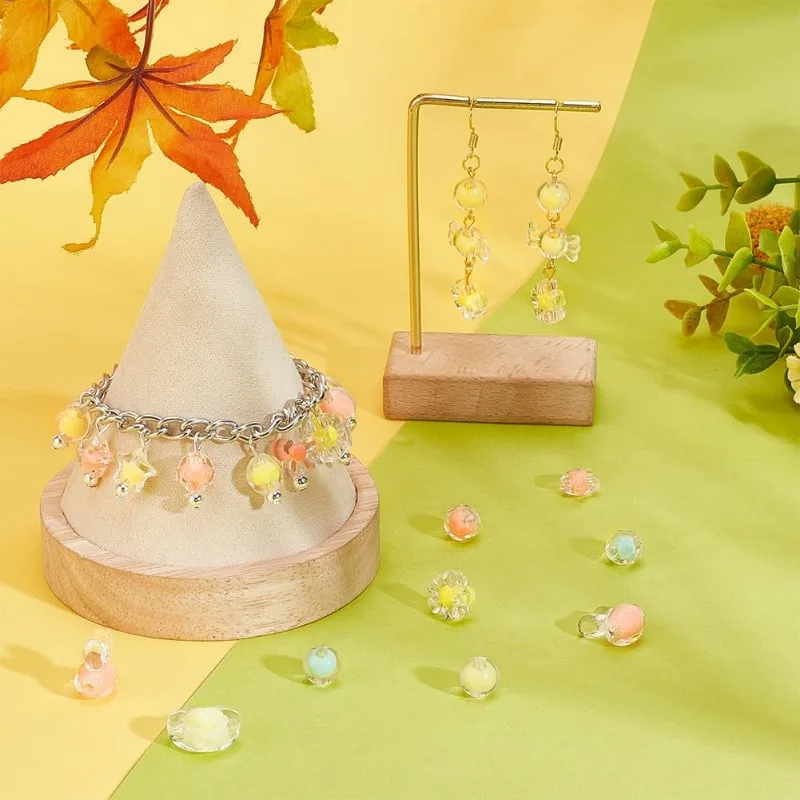 234 Шт. Акриловые Бусины Разных Пастельных Цветов С Красочными Звездами И