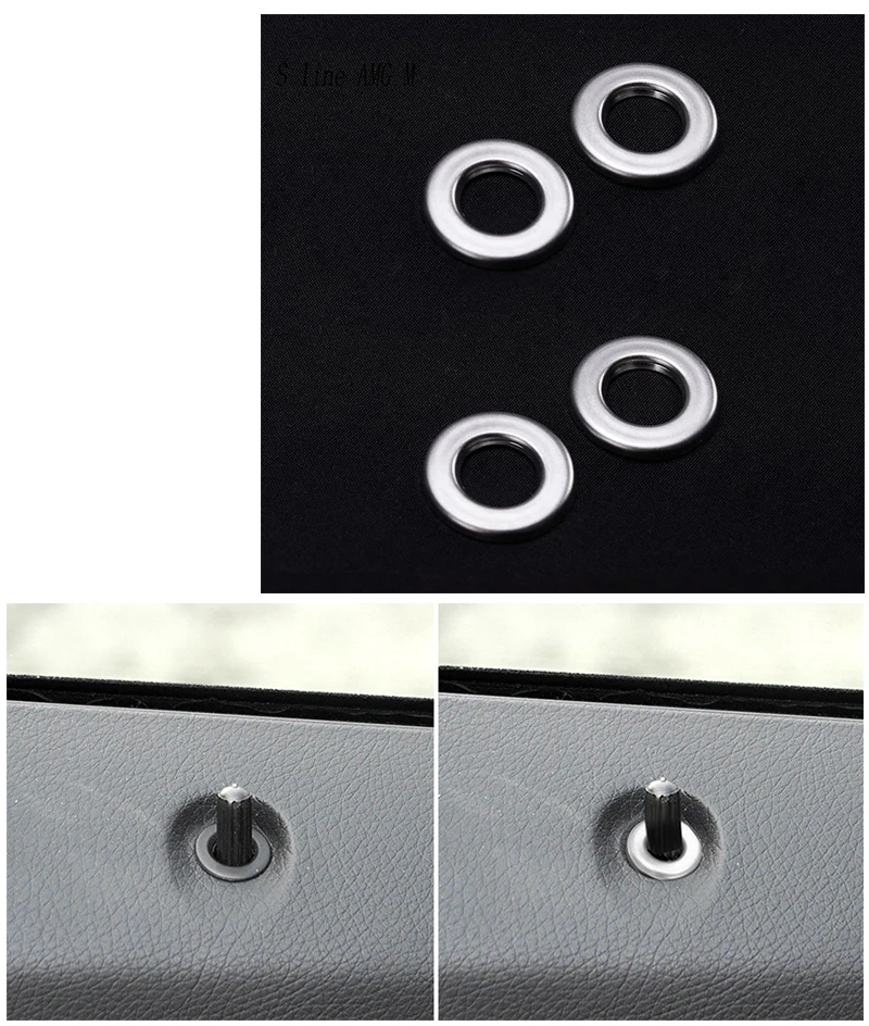 

Стайлинг автомобиля, дверной болт, замок, накладка, аксессуары для интерьера для Mercedes Benz GLK X204 2008-2015, наклейка на кольцо авто дверного болта