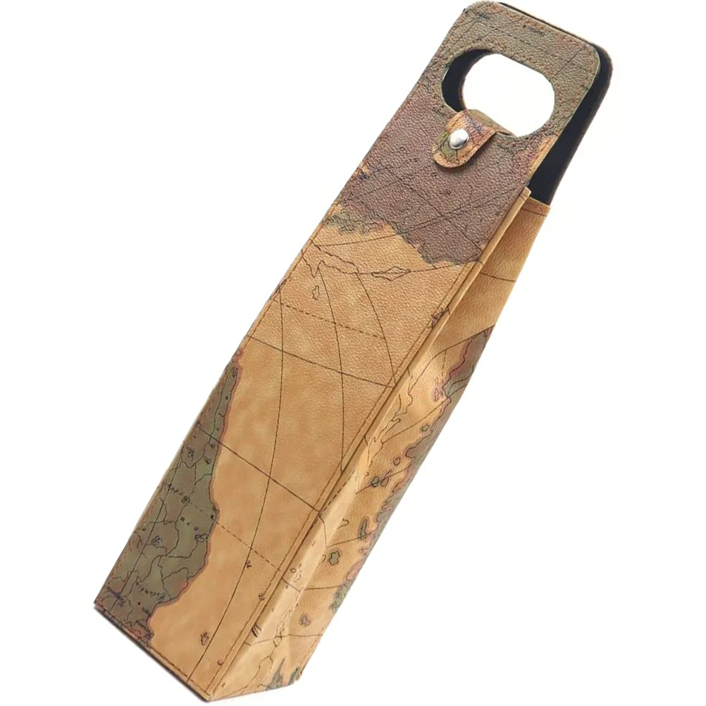 

Bottle Champagne Tote Carrier Gift Red Single Beer Pouch Packaging Portable Travel Carrying Holder Purse Cooler Handles Packing