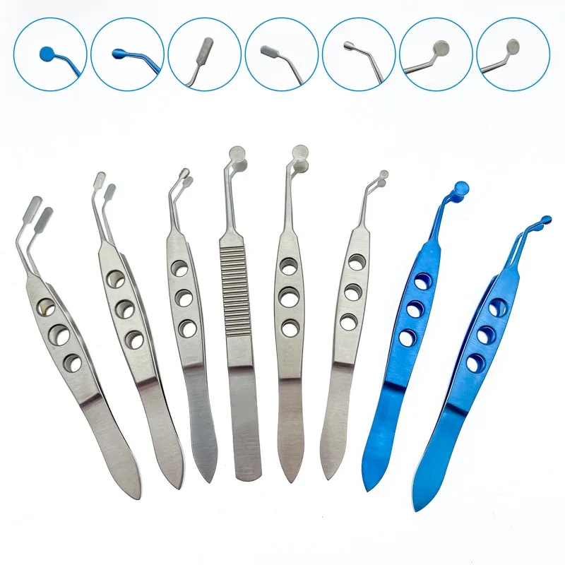 

1pcs Titanium stainless steel eyelid massaging forcep double eyelids ophthalmic plastic surgery Tools