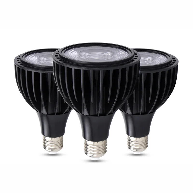 White Black Shell 15W 25W Dimmable E27 Par30 Par20 LED Bulb For Home and Business Lighting 220V LED Spotlight