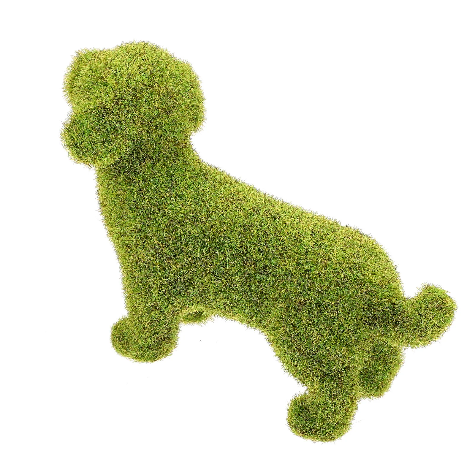 

Gardening Supplies Flocking Dog Decor Puppy Sculpture Animal Decoration Green Ornaments Artificial Child Goblincore Room