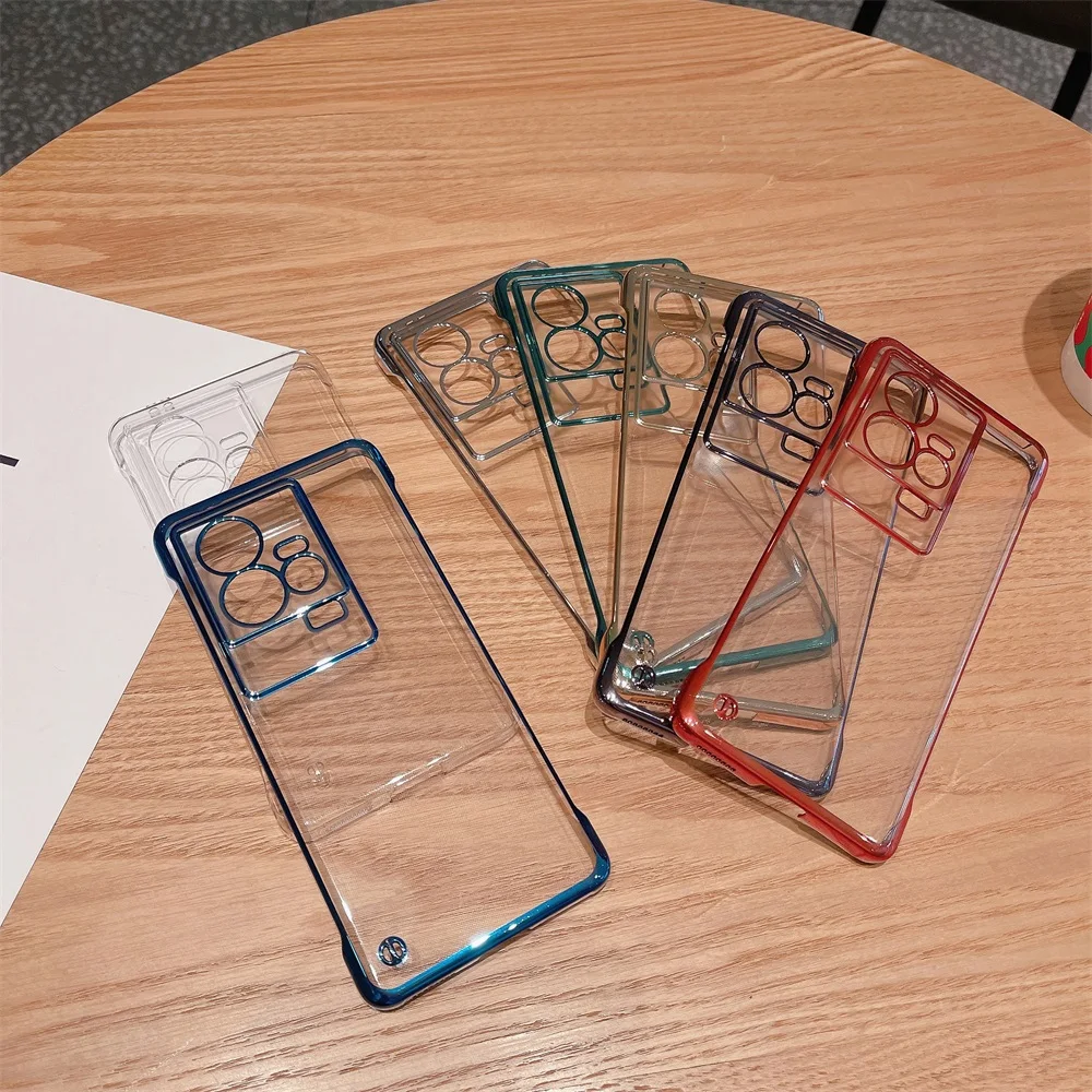 

Ultra Thin Plating Frameless Case For vivo iQOO 11 iQOO11 Pro 5G Hard PC Clear Camera Protect Back Cover Shell