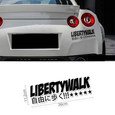 

Performance Liberty Walk LB Rising широкоугольная модифицированная гоночная наклейка на бампер Светоотражающая виниловая наклейка на окно автомобиля на капоте кузов