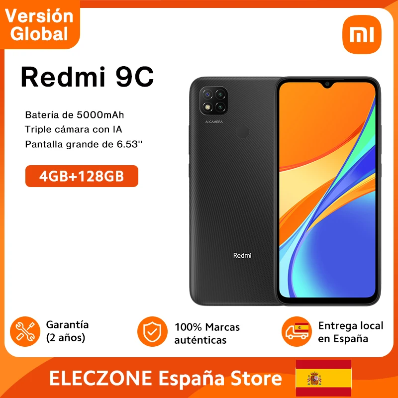 Смартфон Xiaomi Redmi 9C 2 ГБ 32 ГБ/3 Гб 64 HD дисплей 6 53 дюйма Восьмиядерный Helio G35