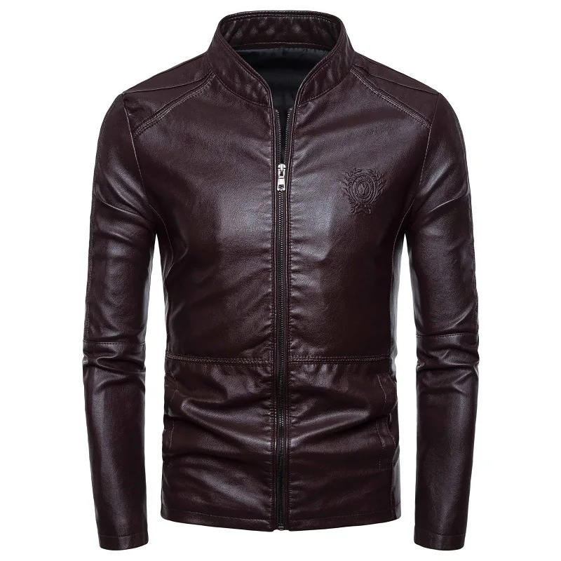 

Куртка мужская с воротником-стойкой, на молнии, Осень-зима