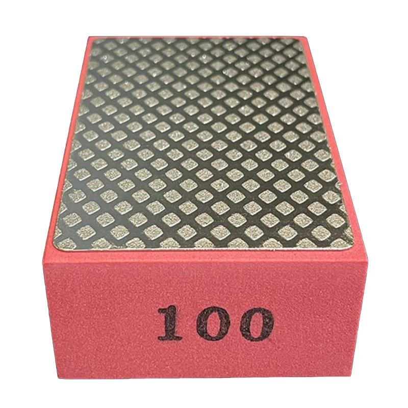 

P82D Portable Diamond Hand Polishing Pad 90x55mm/3.54x2.17 inches Abrasive Pads for Glass Tiles Wood Metal Polishing Grinding