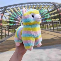 cute rainbow alpaca plush doll birthday gift soft stuffed animal pillow colorful plush toy kawaii plush sheep gift for girls