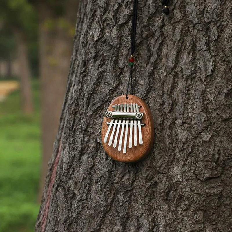 Мини-пианино Kalimba 10 шт./лот 8 клавиш деревянный маленький музыкальный инструмент