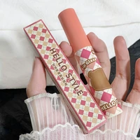 korean kawaii bear lip gloss matte lipstick for lips lip plumper long lasting waterproof velvet lip gloss lip gloss base