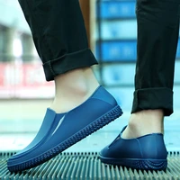 unisex non slip work shoes waterproof oil resistant chef hotel restaurant slippers rain boots