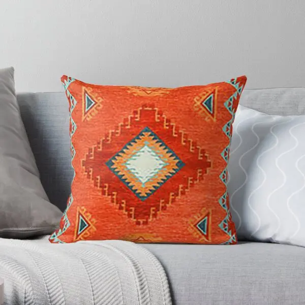 Navajo Blanket Southwestern Art Native A  Printing Throw Pillow Cover Bedroom Car Throw Cushion Case Waist Pillows not include