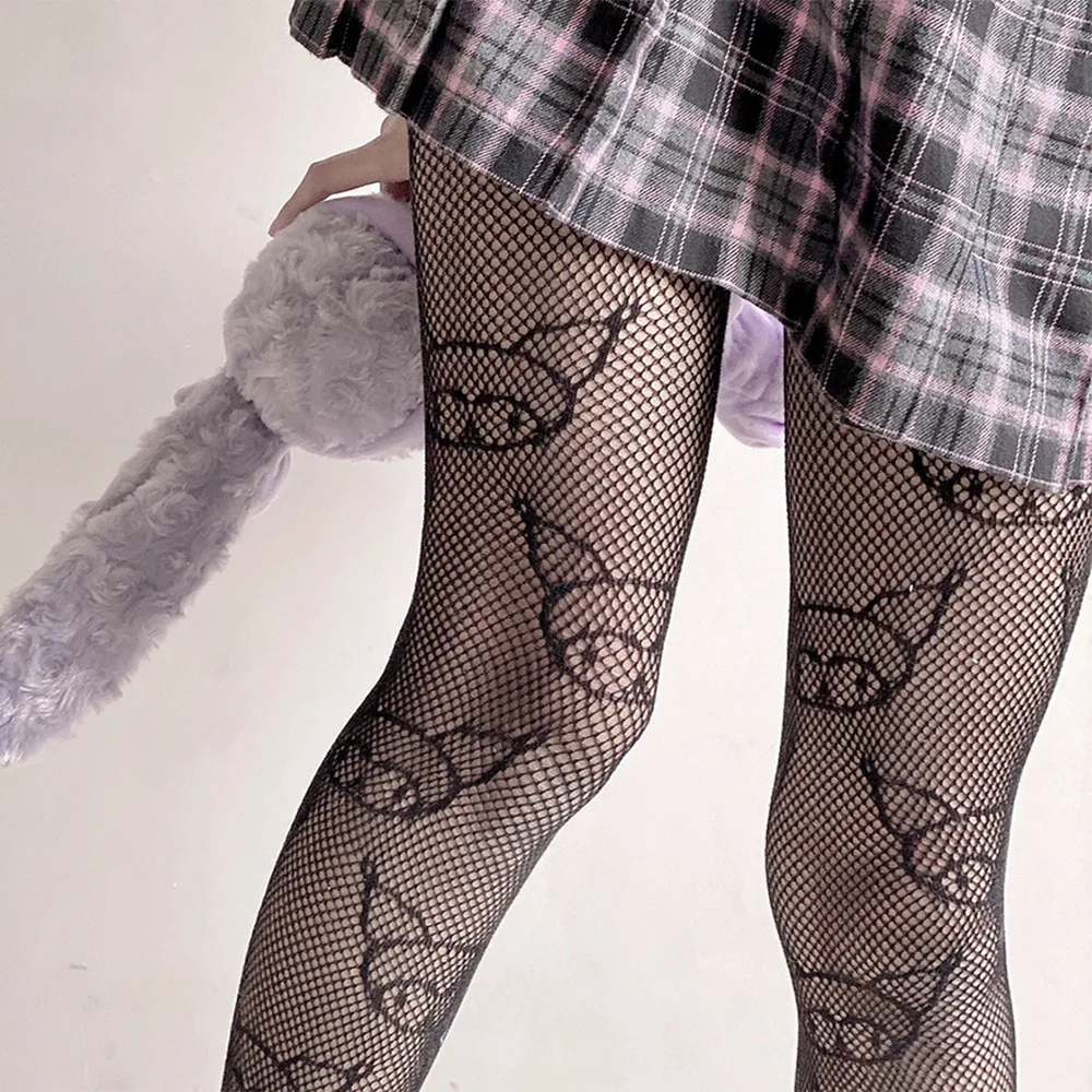 Женские сетчатые чулки белые колготки для косплея аниме сексуальные готические