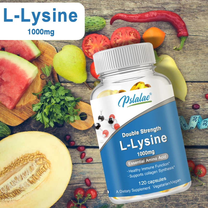 

L-Lysine (L-Lysine MonoHCl) 1000 Mg, Amino Acid, Immune Function 120 Veggie Caps