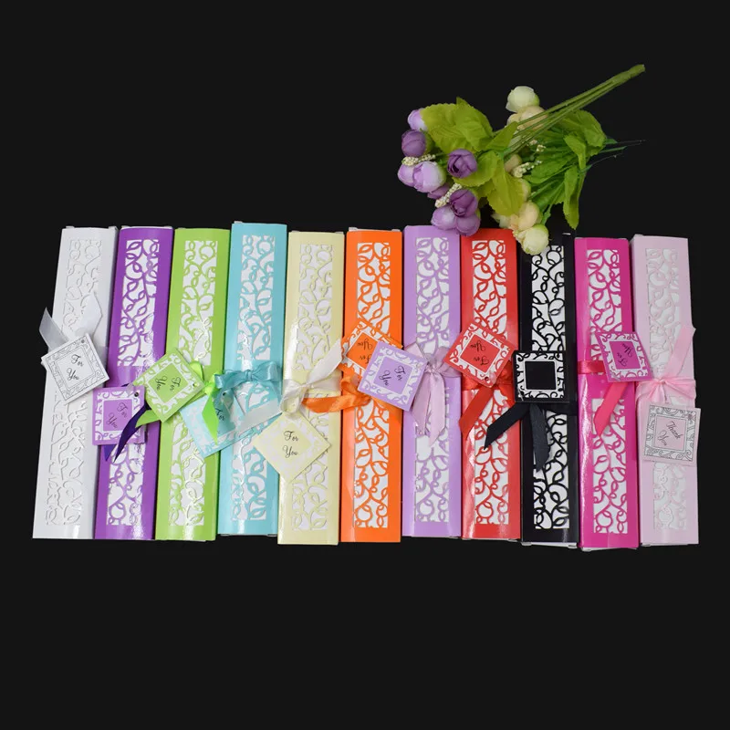 

Auviderin 100 шт. Шелковый веер личное имя и дата для подарка на свадьбу