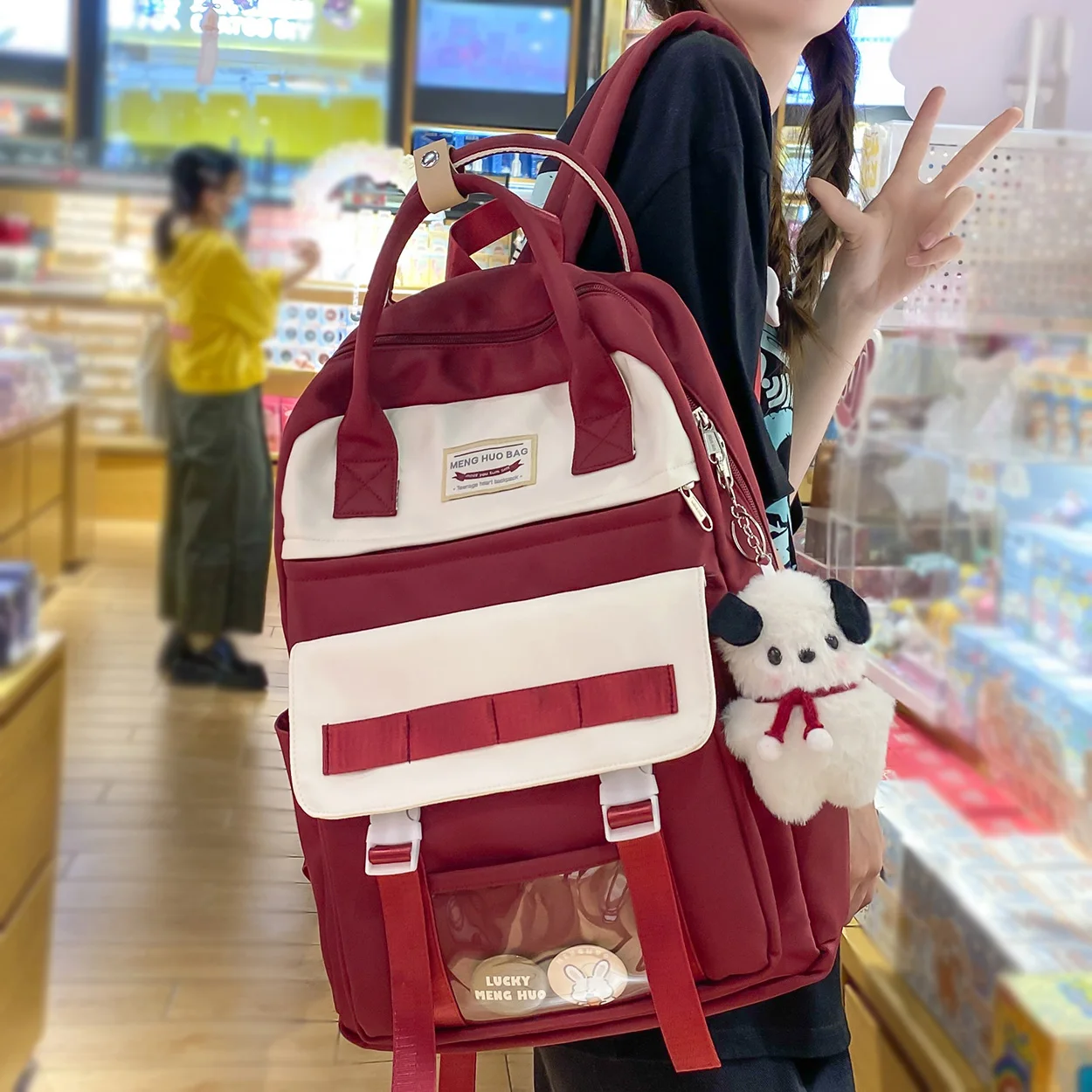 

Прозрачный Водонепроницаемый Школьный рюкзак для девочек, крутая модная Женская дорожная сумка для колледжа, милые нейлоновые дамские сумки для ноутбука и учебников