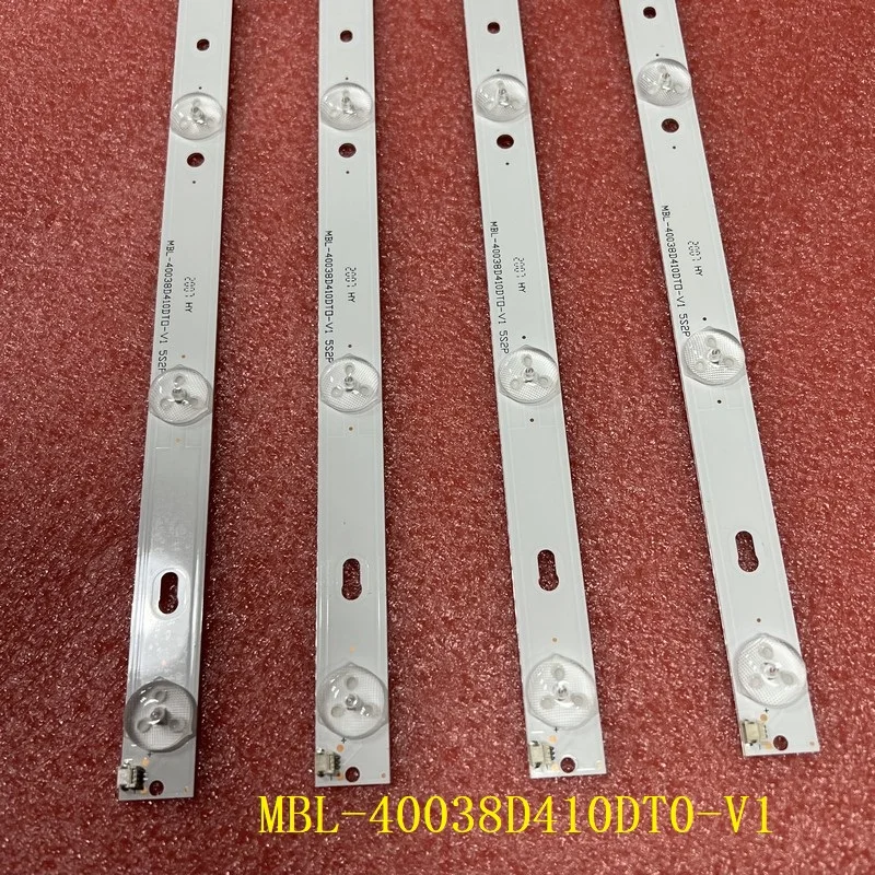 Barra para Bauhn Pces Retroiluminação B40-63uhdf Cv9203h-a42 td Sistemas K40dlt1f Mbl-40038d410dt0-v1 Kit 4 10led