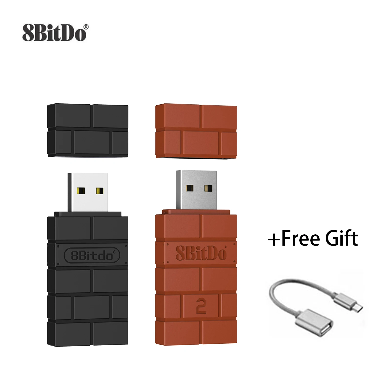 

8BitDo USB Receiver Wireless Bluetooth Adapter 2 for Windows Mac Raspberry Pi Nintendo Switch Support PS3 PS4 PS5 Xbox Gamepad