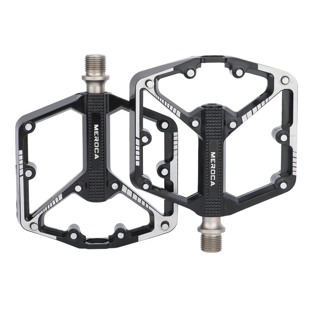 

MEROCA Mountain Bike Pedals Bicycle BMX/ Mountain Bike Cycling Ultralight Aluminium Alloy Pedal Bicycle Parts Accessories