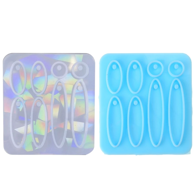 

Форма для подвесок, формы для украшений, искусственные формы с отверстиями, аксессуары для ручной работы, силиконовый материал для сережек «сделай сам»